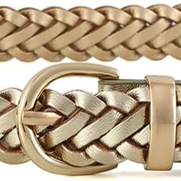 Thin Braided Belts for Women Classic Waist Belt Skinny Woven Strap for Jeans Pan - Picture 3 of 6